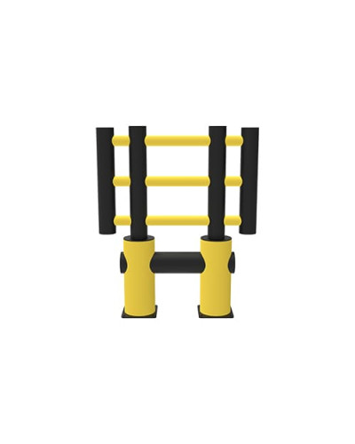 KILO Fixed Unit Machine Guard length 1 m, yellow-black, for Dowelling - INCAPCORP. Buy in the online store.