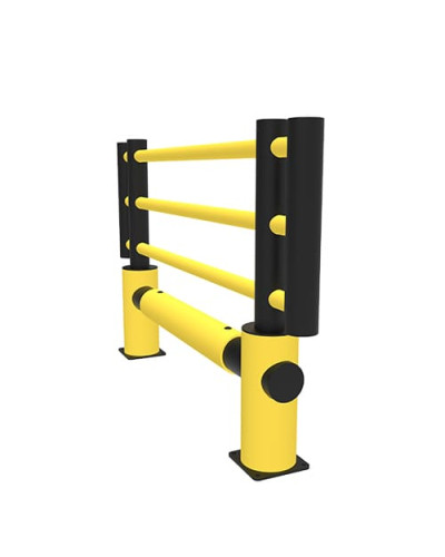 KILO Fixed Unit Machine Guard length 2 m, yellow-black, for Dowelling - INCAPCORP. Buy in the online store.