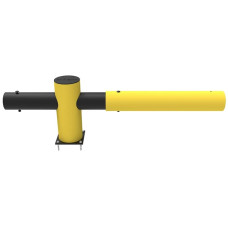 Traffic barrier center post, yellow-black