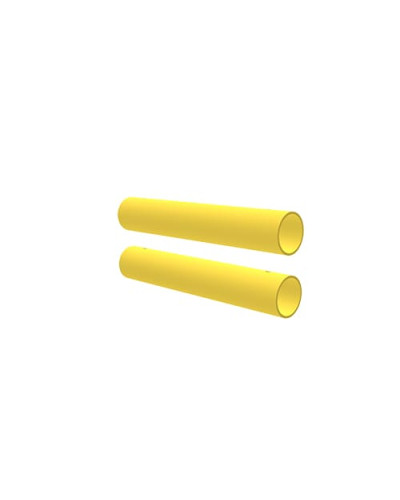 Traffic barrier 2-line HOTEL standard pipes D160 mm, yellow - INCAPCORP. Buy in the online store.