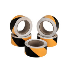 Floor marking tape set INC-GS50 (5 pcs.), yellow-black.