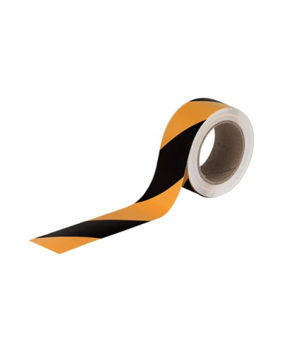 Floor marking tape INC-GS50, yellow-black. Buy in the online store.