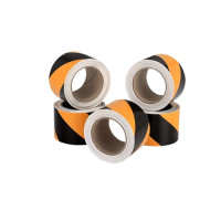 Floor marking tape set INC-GS75 (5 pcs.), yellow-black.
