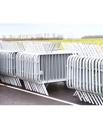 Hot-dip Galvanized Crowd Barrier | Site Safety - Online Shop