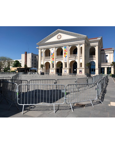 Hot-dip Galvanized Crowd Barrier | Site Safety - Online Shop