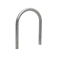 Bike Rack in Paper Clip Form D 60 mm, 1 Bike, PROCITY: Metal - Hot-dip Galvanized, for Embedding.