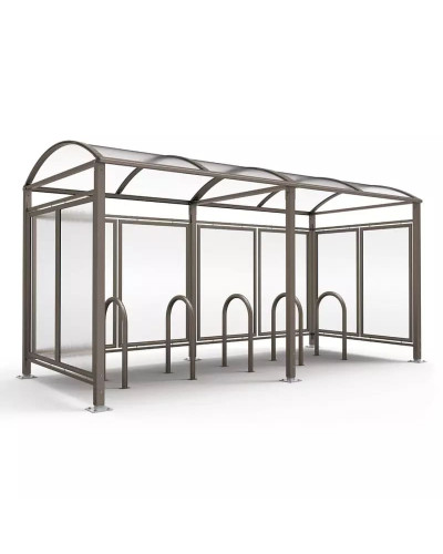 Buy Bicycle Rack in Office Clip Shape D 60 mm, 1 Bicycle, PROCITY: Metal - Procity Gray, for Embedding - Shop Online