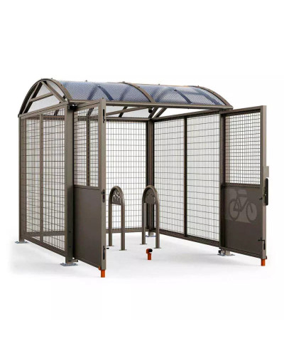 Buy Bicycle Rack in Office Clip Shape D 60 mm, 1 Bicycle, PROCITY: Metal - Procity Gray, for Embedding - Shop Online