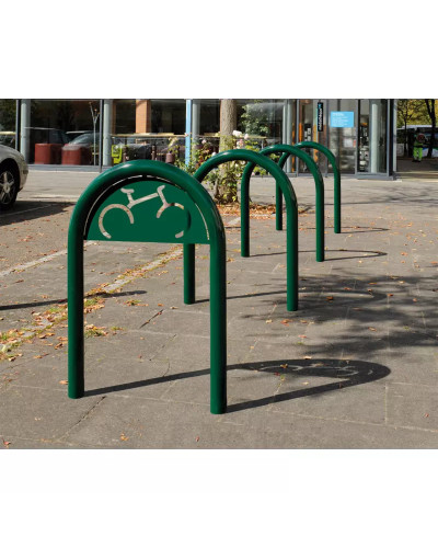 Buy Bicycle Rack in Office Clip Shape D 60 mm, 1 Bicycle, PROCITY: Metal - Procity Gray, for Embedding - Shop Online