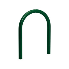 Bicycle rack in paper clip shape D 60 mm, 1 bike, PROCITY: Metal - Moss Green, for embedding in concrete.