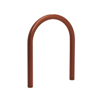 Fahrradbügel in Büroklammerform D 60 mm, 1 Fahrrad, PROCITY: Metall - Rost Corten-Effekt, zum Einbetonieren