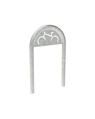 Buy Bike Stand in Paper Clip Shape D 60 mm with Signage, 1 Bike, PROCITY: Metal - Hot-dip Galvanized, for Embedding in Concrete Online - Shop Now