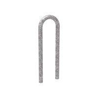 Bike rack in paperclip shape D 50 mm, 1 bike, PROCITY: Metal - Hot-dip Galvanized, for embedding.