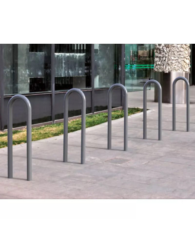 Buy Bicycle-shaped bike stand, D 50 mm, 1 bicycle, PROCITY: Metal - Silk Grey, for embedding. - Shop Online. Delivery Included.