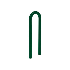 Bike Stand in Paperclip Shape D 50 mm, 1 Bicycle,  PROCITY: Metal - Moss Green, for Embedding