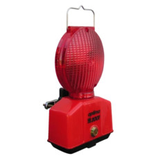 LED Warning Light Horizont | double-sided | Red | BASt-certified | Beacon Light for Construction Sites