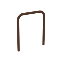 Curved Bike Rack, 1 Bike, PROCITY: Metal - Chocolate Brown, for Embedding