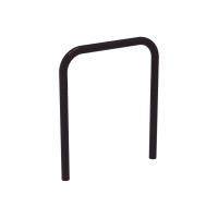 Curved bike rack, 1 bike, PROCITY: Metal - Deep black, for embedding.