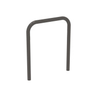 Curved Bicycle Rack, 1 Bike, Procity: Metal - Procity Gray, for Embedding.