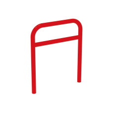 Reinforced bike stand, 1 bike, PROCITY: Metal - Traffic Red, for concreting.