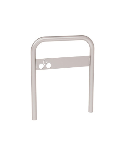 Buy Curved Bicycle Rack with Signage, 1 Bicycle, PROCITY: Metal - Silk Grey, for Embedding online - Shop Now!