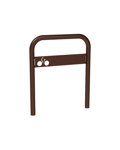 Buy Bent Bike Rack with Signage, 1 Bike, PROCITY: Metal - Chocolate Brown, for Embedding - Shop Online.