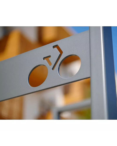 Buy Bike Rack Milano, 1 Bike, Metall - Galvanized, for Embedding - Shop Online