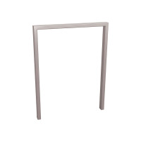 Bicycle stand Milano, 1 bicycle, PROCITY: Metal - Silk Grey, for embedding.