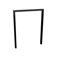Bicycle stand Milano, 1 bike, PROCITY: metal - deep black, for embedding