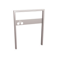 Bike Rack Milano with Signage, 1 Bike, PROCITY: Metal - Silk Grey, for Embedding