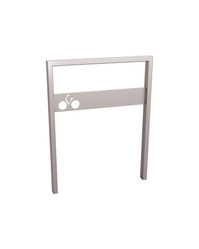 Buy Milano Bike Rack with Signage, 1 Bike, PROCITY: Metal - Silk Grey, for Embedding - Purchase in Online Store