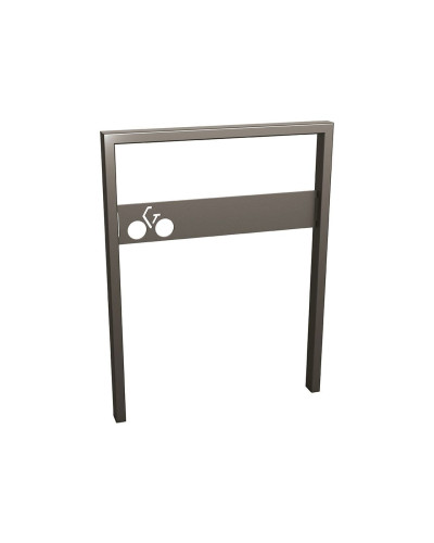 Buy Bicycle stand Milano with signage, 1 bicycle, Procity: Metal - Procity gray, for embedding - Shop Online.