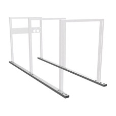 Frame for multiple leaning system, extension, 3 bicycles, PROCITY: Metal - Hot-Dip Galvanized, free standing.