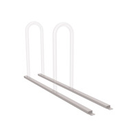 Frame for Multiple Leaning System, 2 Bicycles, PROCITY: Metal - Silk Grey, Free-standing.