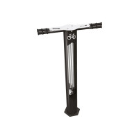 Bicycle Repair Station, 2 Bikes, PROCITY: Metal - Deep Black, with Anchor Bars.