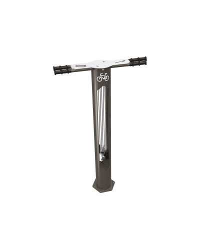 Fahrrad Reparaturstation, 2 Fahrräder, PROCITY: Metall - Procity Grau, mit Ankerstangen - Kaufen Sie im Online-Shop.