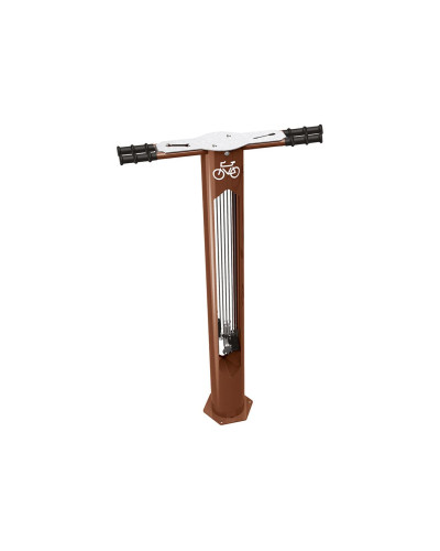 Buy Delivery Bicycle Repair Station, 2 Bicycles, PROCITY: Metal - Rust Corten Effect, with Anchor Rods - Shop Online