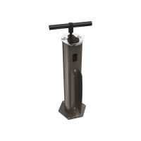 Bike Repair Station, 1 Bike, Procity: Metal - Procity Gray, with anchor rods.