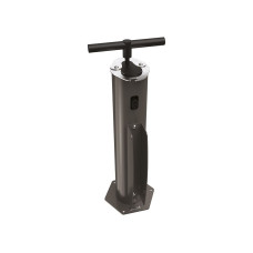 Bike Repair Station, 1 Bike, Procity: Metal - Procity Gray, with anchor rods.