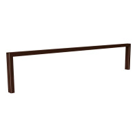 Randschutzbügel und Motorradständer Milan, 2 Fahrräder, PROCITY: Stahl, 8017, zum Einbetonieren