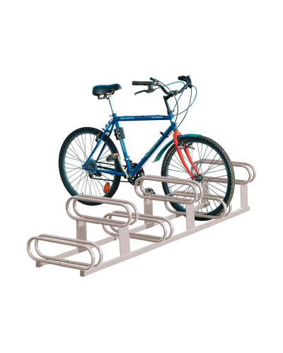 Buy Bicycle Stand with Staggered Heights, 6 Bicycles, PROCITY: Metal - Silk Grey, Free-standing - Order Online