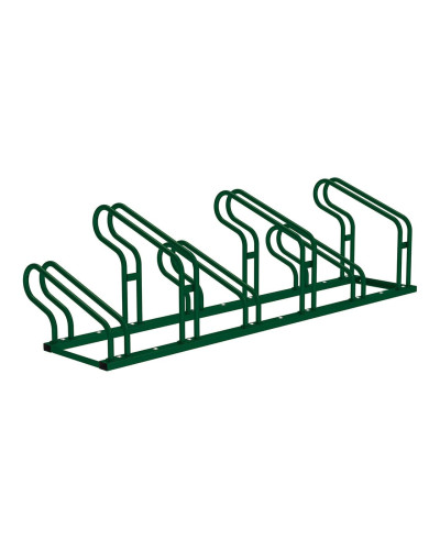 Fahrradständer mit versetzten Plätzen Optimum, 6 Fahrräder, PROCITY: Metall - Moosgrün, freie Aufstellung - Kaufen Sie im Online-Shop