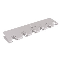 Roller stand for wall mounting, 6 bicycles, PROCITY: Metal - silk grey, for embedding.