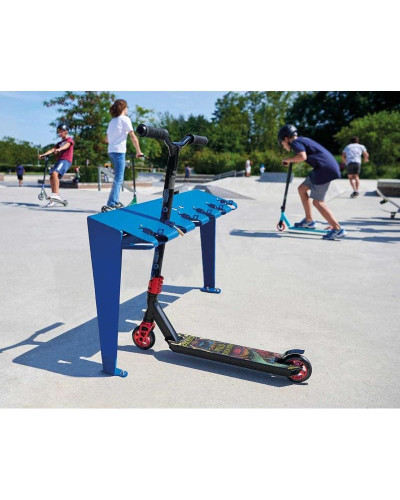 Rollerständer mit Füßen, 6 Fahrräder, PROCITY: Metall - Moosgrün, zum Einbetonieren - Kaufen Sie im Online-Shop.