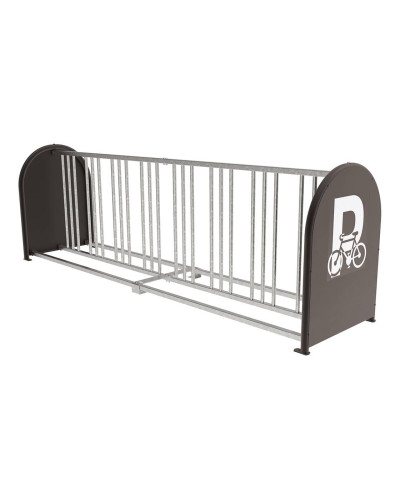 Fahrradständer 16 Plätze, 8+8 Fahrräder, PROCITY: Metall - Feuerverzinkt, auf Bodenplatten - Kaufen Sie im Online-Shop