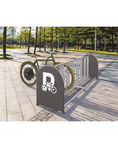 Fahrradständer 16 Plätze, 8+8 Fahrräder, PROCITY: Metall - Feuerverzinkt, auf Bodenplatten - Kaufen Sie im Online-Shop