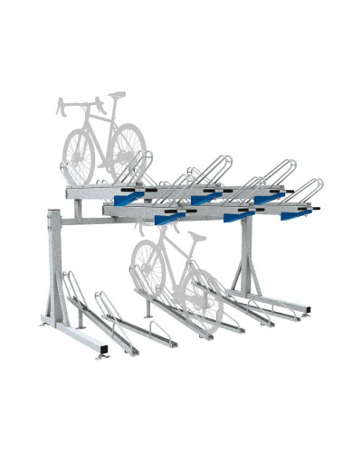 Fahrradständer Doppelstockparker Horizont, Grundmodell, 12 Fahrräder, PROCITY: Stahl, Feuerverzinkt, auf Bodenplatten - Kaufen Sie im Online-Shop mit Lieferung