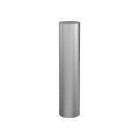 Removable stainless steel bollard, D: 154 mm, H: 700 mm, for embedding - PROCITY