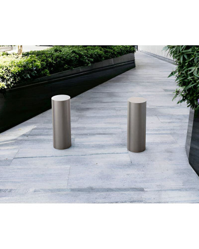 Stainless steel removable bollard, D: 220 mm, H: 600mm, for embedding - PROCITY - Buy Online