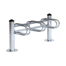 Bicycle stand Mercure, single-sided, 3 bicycles, PROCITY: Metal - Hot-dip galvanized, on base plates.